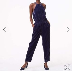 Velvet jumpsuit romper